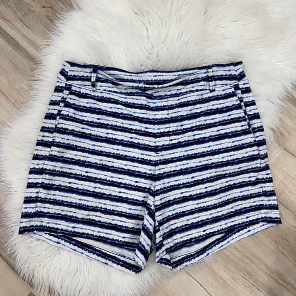 SPANX Pants - Spanx Sunshine Shorts Blue Striped Large VV3152